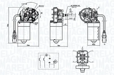 Motor stergator fata potrivit CITROEN XSARA PICASSO 12.99-06.12