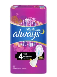 Always Absorbante 14 buc Platinum Secure Night Size 4