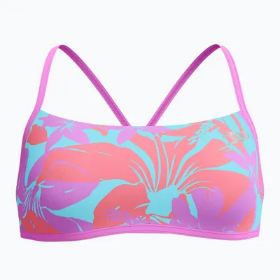 Partea de sus a costumului de baie Speedo Allover Digital Crossback Crop Top