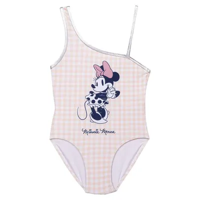 Costum baie pentru fetițe Minnie carouri