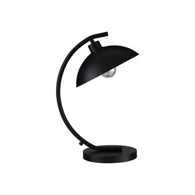 Veioza MIRBA Nisipiu Negru Metal Outside Auriu Metal Inside LED E27 1x12W 230V IP20 Fara bec Lungime cablu: 130 cm