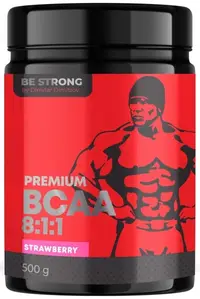 Be Strong BCAA, căpșună, 500 g, BY Supplements