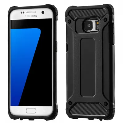 Husa pentru Samsung Galaxy S7 G930, Techsuit, Hybrid Armor, Neagra