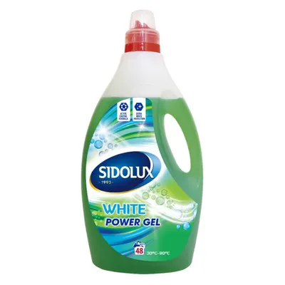 Detergent gel concentrat rufe Sidolux White, Lakma | 1,92 L
