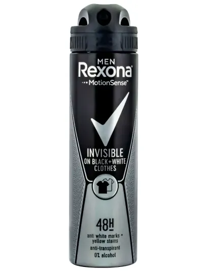 Rexona Spray deodorant barbati 150 ml Invisible Black&White