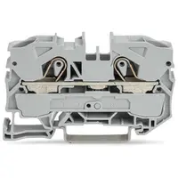 2-conductor through terminal block; 10 mm²; suitable for Ex e II applications; side and center marking; for DIN-rail 35 x 15 and 35 x 7.5; Push-in CAGE CLAMP®; 10,00 mm²; yellow