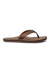 Papuci flip-flop din piele Draftsmen - Maro Siena