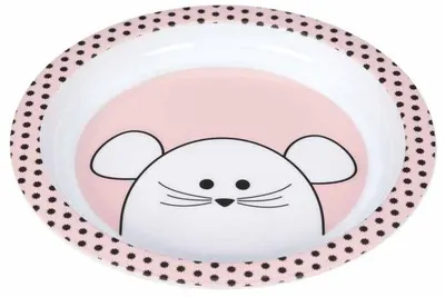 Farfurie de plastic Lassig - Little Chums Mouse