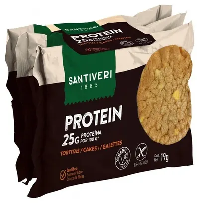 Crackers proteici, 3 x 19 g, Santiveri