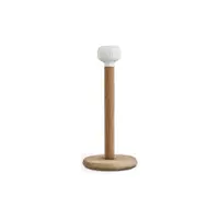 Suport prosoape de hârtie din lemn de stejar cu detaliu din porțelan alb Kähler Design Hammershoi