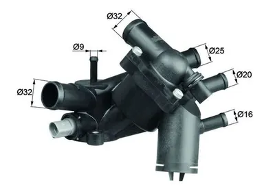 Termostat lichid racire (109 C, in carcasa) potrivit AUDI A2; VW LUPO I 1.4 1.6 02.01-08.05