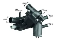 Termostat lichid racire (109 C, in carcasa) potrivit AUDI A2; VW LUPO I 1.4 1.6 02.01-08.05