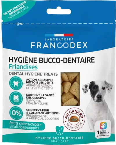 Francodex, recompense pentru igiena dentara, catelusi, 75 g