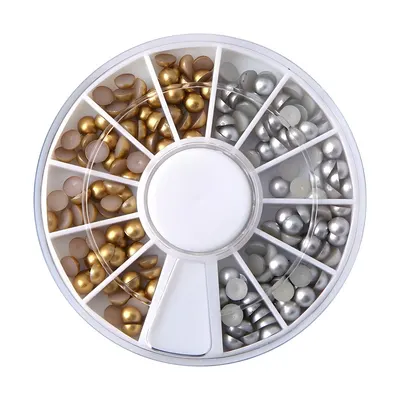 Disc Pietricele Unghii Nail Art Gold-Silver