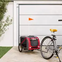 Gossi remorca bicicleta animale companie, rosu/gri textil oxford/fier