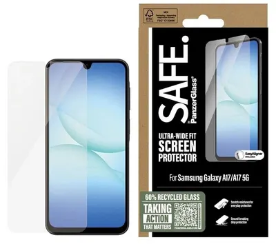 Protector de sticlă SAFE - Ultra Wide Fit, Galaxy A17, transparent