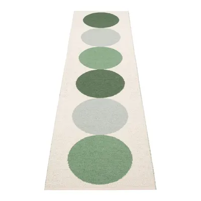 Covor tip traversă pentru interior și exterior verde/crem 70x280 cm Otto Herb – Pappelina
