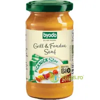 Mustar pentru Gratar si Fondue fara Gluten Ecologic/Bio 200ml