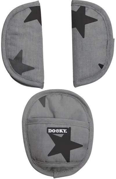 Protectoare pentru scaune si centura auto Dooky - Grey Stars