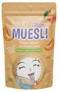 Quin Bite Bio musli cu caju, caise și semințe de dovleac, 300 g