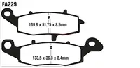 Placute frana EBC FA229