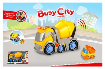 Set de joacă Felyx Toys - Kiddy Go, camion beton, cu sunete si lumini