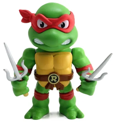 Figurină metalică Jada Toys - TMNT, Raphael cu sai, 10 cm