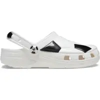 Saboti Crocs Classic Toddler Soccer Ball Clog Alb - White/Black