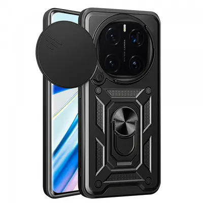 Husa pentru Honor Magic7 Pro, Techsuit, CamShield, Neagra