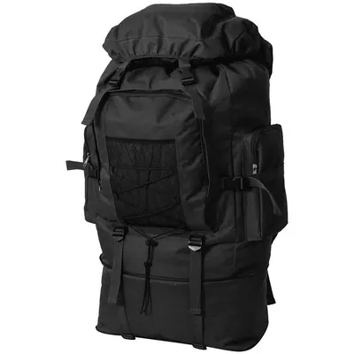 vidaXL Rucsac în stil militar XXL 100 L, Negru