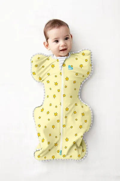 Sac de dormit pentru infasat Love to Dream Swaddle Up Lite Yellow 2.2-3.8 kg