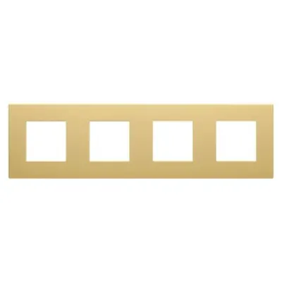 Placa Ornament Dahlia - in Technopolymer - 4 Modul Horizontal/vertical - Cream