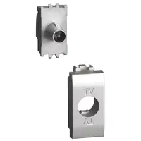 Priza tv directa 1 modul Bticino Living Light NT4202DN, argintiu