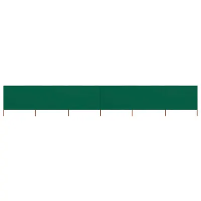 vidaXL Paravan anti-vânt cu 6 panouri, verde, 800 x 160 cm, textil