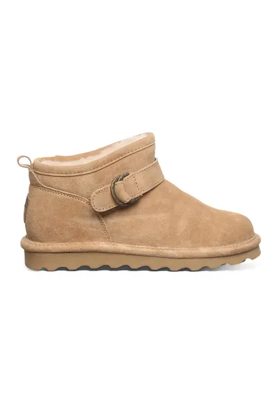 Ghete slip-on din piele intoarsa Petite - Maro camel