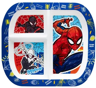 Farfurie cu 3 compartimente Stor - Spider-Man