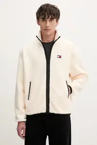 Tommy Jeans hanorac cu fermoar pentru bărbați din polar