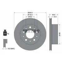 Disc frana TEXTAR 92284303