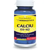 Calciu + D3 + K2 Mena Q7 Naturala 30cps