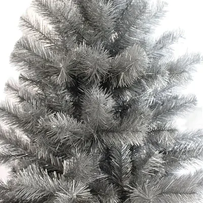 Brad artificial imperial grey 180 cm, 69 ramuri, 333 ace coroana bogata si uniforma