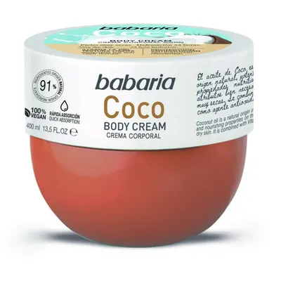 Cremă corp Babaria, Coconut, 400 ml, hidratantă