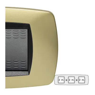 Placa ornament technopolimer, 2+2+2 module, alama mata