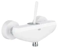 Baterie dus Grohe Eurodisc Joy 23430LS0, 1/2, aparenta, monocomanda, protectie reflux, cartus ceramic, Alb
