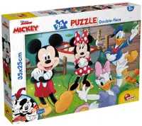 Puzzle cu două fețe Lisciani de colorat din 24 piese - Mickey Mouse