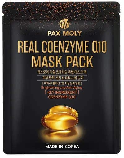 Pax Moly Mască de față folie cu coenzimă Q10, 25 ml