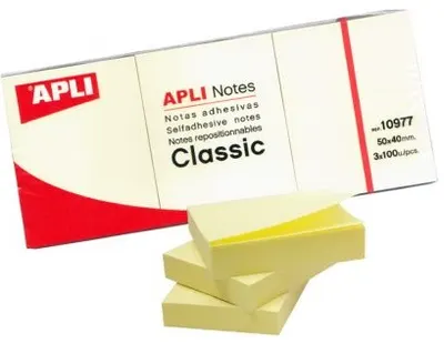 Foi autoadezive APLI - 38 х 51 mm, 300 bucati