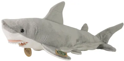 Jucărie de pluș Rappa Eco Friends - Rechin, 38 cm
