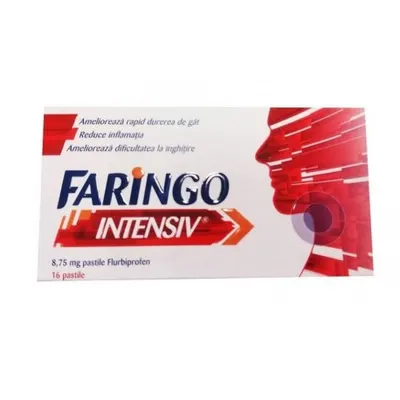 Faringo Intensiv 8,75 mg, Terapia | 16 pastile