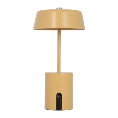 Veioză galben ocru LED din metal (înălțime 22,5 cm) Elemental LED – Leitmotiv