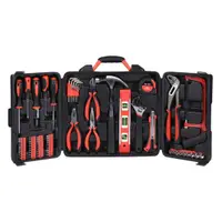 Trusă de scule si accesorii, 76 de piese, FX Tools, negru si portocaliu, in valiză